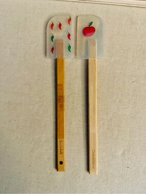 Vintage Sur La Table / Crate & Barrel sweet and spicy silicone spatulas set of 2